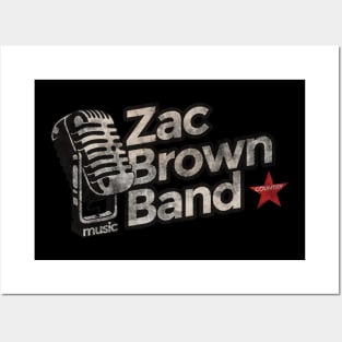 Zac Brown Band - Vintage Microphone Posters and Art